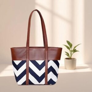 Canberra Tote – Chevron Pattern Shoulder Bag