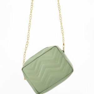 Mint Green Chevron Crossbody – Chic & Fresh