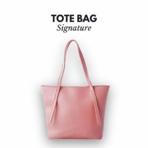 Blush Pink Minimalist Tote Bag – Everyday Shoulder Carry