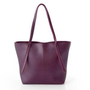 Signature Plum Tote Bag – Minimalist Elegance